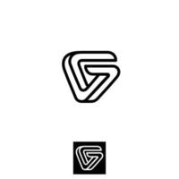 alfabet brieven initialen monogram logo g vector
