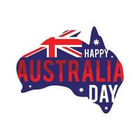 gelukkig Australië dag achtergrond brief vector
