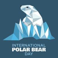 Internationale polair beer dag illustratie vector