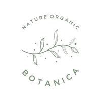 hand- getrokken biologisch botanisch biologisch vrouwelijk delicaat logo ontwerp voor bloemist, bruiloft, insigne, fotograaf en schoonheid. vector