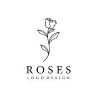 logos van bloemen, rozen, lotus bloemen, en andere types van bloemen. door gebruik makend van de ontwerp concept van een vector illustratie sjabloon.