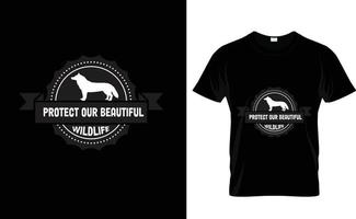 beschermen onze...dieren in het wild t overhemd vector