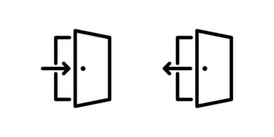 log in, invoeren of teken in en log uit, Uitgang of teken uit pictogrammen in lijn stijl ontwerp geïsoleerd Aan wit achtergrond. bewerkbare hartinfarct. vector