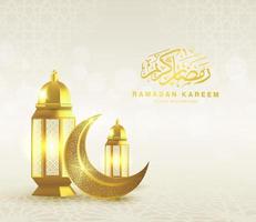 Ramadan kareem Arabisch gouden banier vector