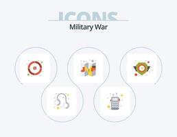 leger oorlog vlak icoon pak 5 icoon ontwerp. kracht. pin. doel. kaart. leger vector