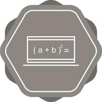 mooi online formule lijn vector icoon