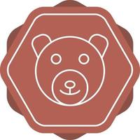 mooi beer lijn vector icoon