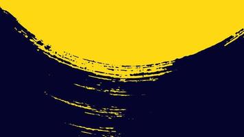 zwarte en gele grunge moderne miniatuurachtergrond vector