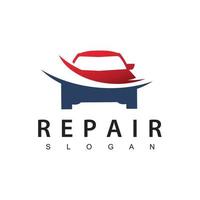 reparatie en onderhoud logo sjabloon, auto garage ontwerp illustratie vector