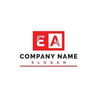 ea logo ontwerp. ea brief logo vector illustratie - vector