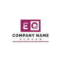 eq logo ontwerp. eq brief logo vector illustratie - vector