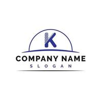 k logo ontwerp. k brief logo icoon vector illustratie - vector