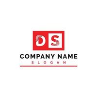 ds logo ontwerp. ds brief logo vector illustratie - vector