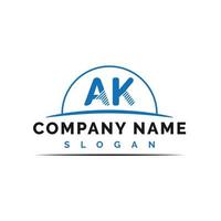 ak letter logo vector