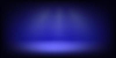 abstract verlichte leeg blauw stadium met helder projectoren. ontwerp sjabloon. 3d vector achtergrond