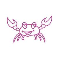 krab vector illustratie ontwerp icoon