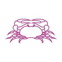 krab vector illustratie ontwerp icoon