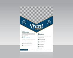 reizen of tours folder sjabloon ontwerp vector