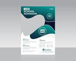 school- collage folder sjabloon ontwerp vector
