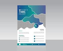 reizen of tours folder sjabloon ontwerp vector