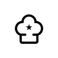 chef hoed keuken restaurant logo ontwerp vector