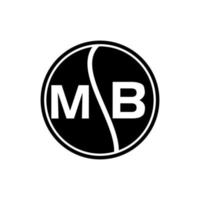 mb brief logo ontwerp.mb creatief eerste mb brief logo ontwerp . mb creatief initialen brief logo concept. vector