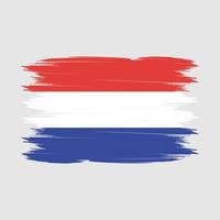 Nederland vlag borstel vector