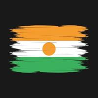 Niger vlag borstel vector