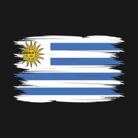 Uruguay vlag borstel vector