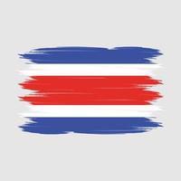 costa rica vlag borstel vector