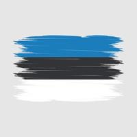 Estland vlag borstel vector