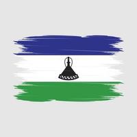 Lesotho vlag borstel vector