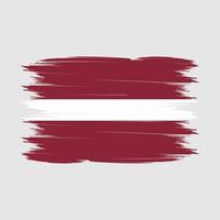 Letland vlag borstel vector