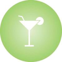 uniek cocktail vector glyph icoon