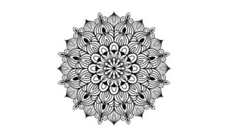 mandala bloemen kleur bladzijde interieur vector