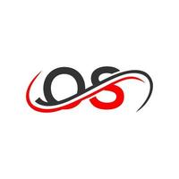 brief os logo ontwerp voor financieel, ontwikkeling, investering, echt landgoed en beheer bedrijf vector sjabloon