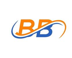 brief bb logo ontwerp voor financieel, ontwikkeling, investering, echt landgoed en beheer bedrijf vector sjabloon