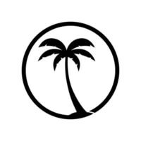 palmboom zomer logo sjabloon vectorillustratie vector