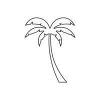 palmboom zomer logo sjabloon vectorillustratie vector