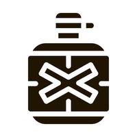 water fles icoon vector symbool illustratie