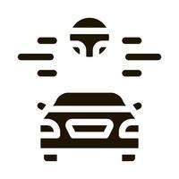 helpen voor het rijden auto icoon vector glyph illustratie