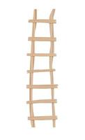 houten ladder geïsoleerd Aan wit achtergrond. vector