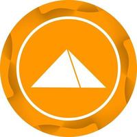 mooi piramide glyph vector icoon