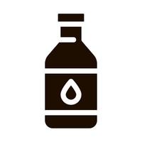 gezond water in plastic fles vector teken icoon