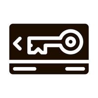 elektronisch kaart sleutel vector teken icoon