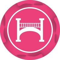 mooi brug vector glyph icoon