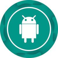 mooi android logo vector glyph icoon