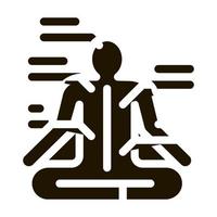 yogi traditioneel Chinese geneeskunde icoon vector illustratie
