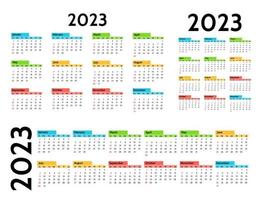 kalender voor 2023 geïsoleerd Aan een wit achtergrond vector