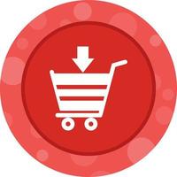 mooi online boodschappen doen vector glyph icoon